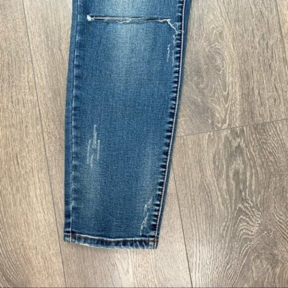FREE PEOPLE One Teaspoon Freebirds Skinny Jeans Crop Blue Zipper straight leg - Picture 6 of 16